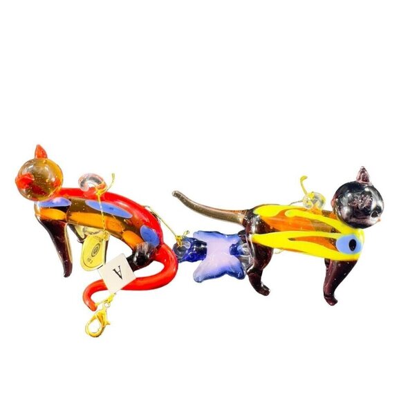 2014 Bradford Exchange Bracelet Playful And Frisky Glass Fabulous Felines W Tag - Picture 1 of 16